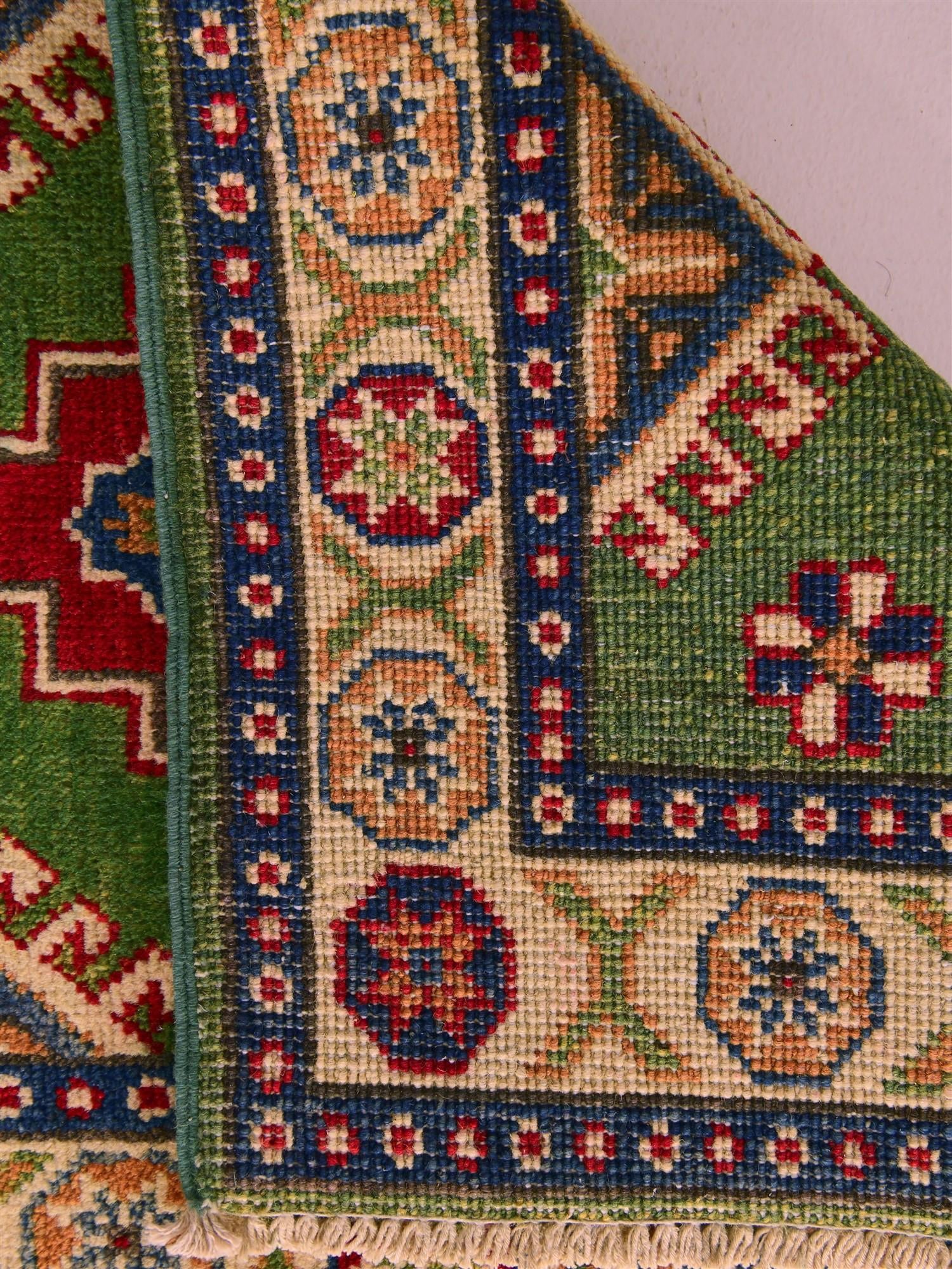 1' 11 x 2' 11 Hand Knotted Kazak Rug