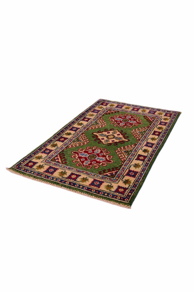 Detail image of 2' 1 x 3' 6 Hand Knotted Kazak Rug