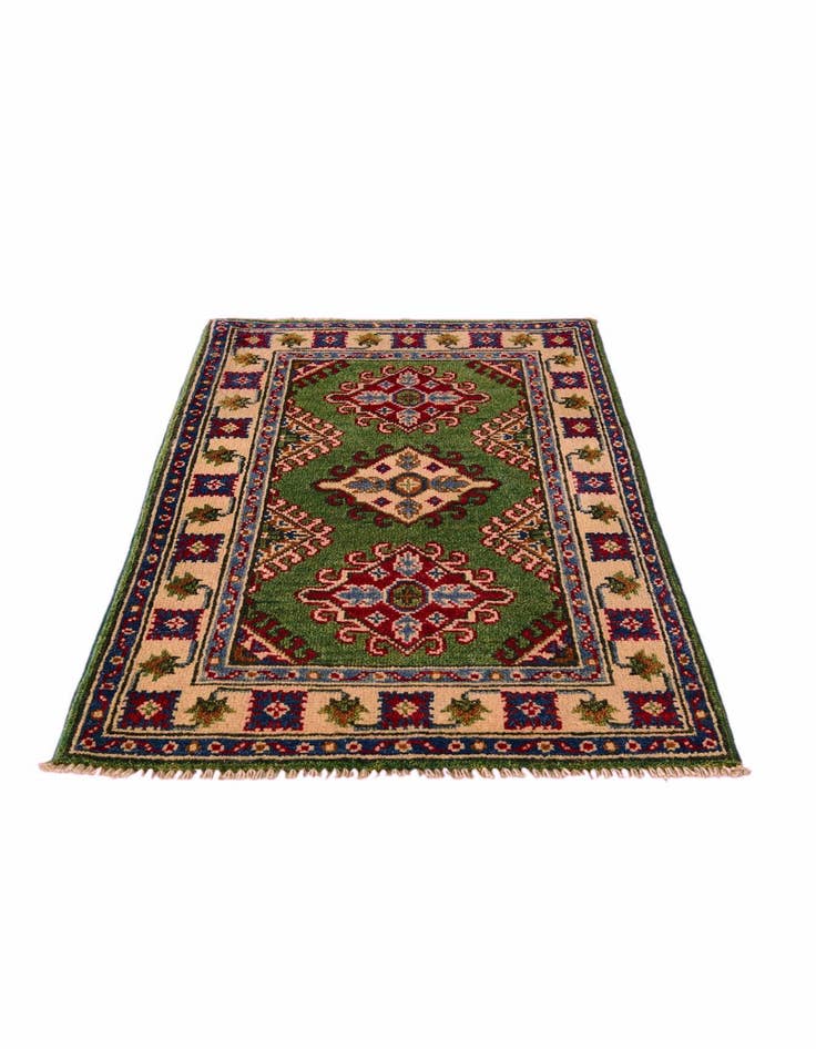 Detail image of 2' 1 x 3' 6 Hand Knotted Kazak Rug