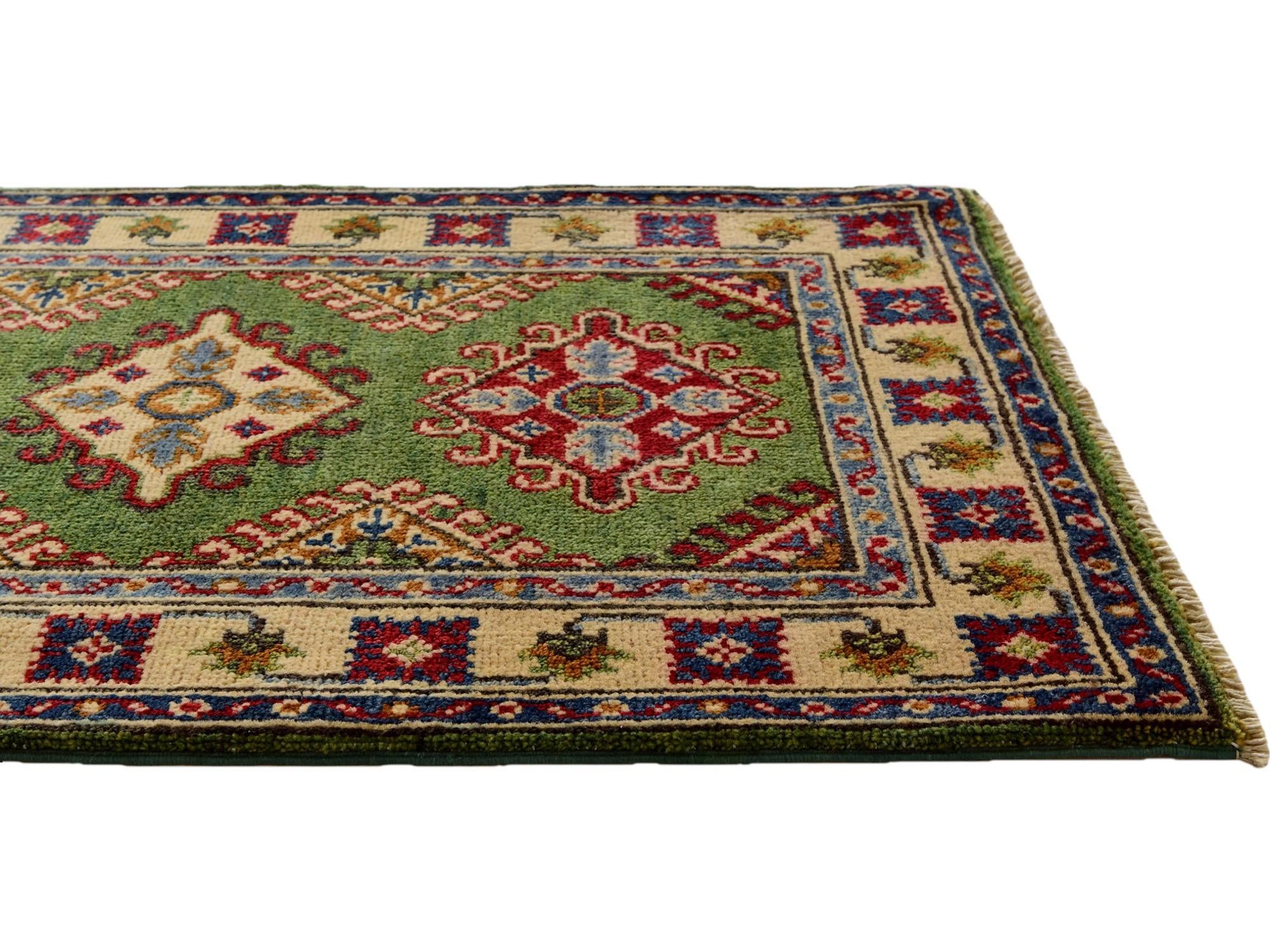 2' 1 x 3' 6 Hand Knotted Kazak Rug