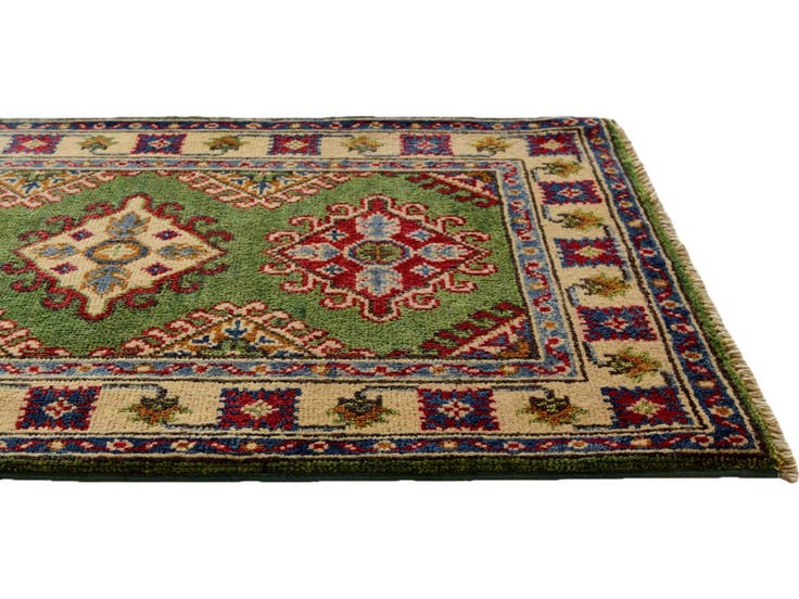 Detail image of 2' 1 x 3' 6 Hand Knotted Kazak Rug