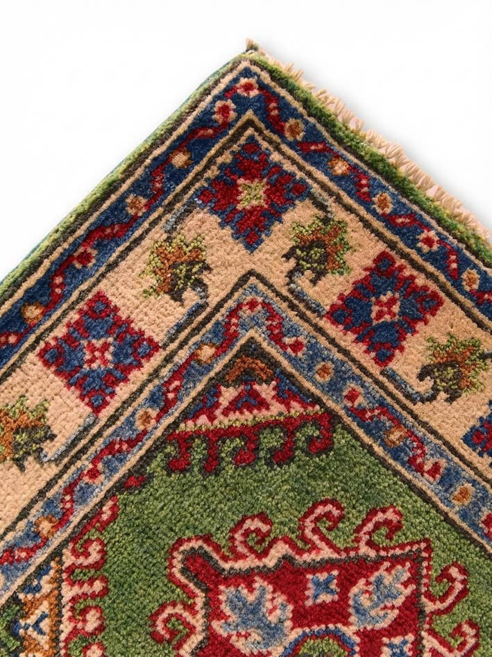 Detail image of 2' 1 x 3' 6 Hand Knotted Kazak Rug