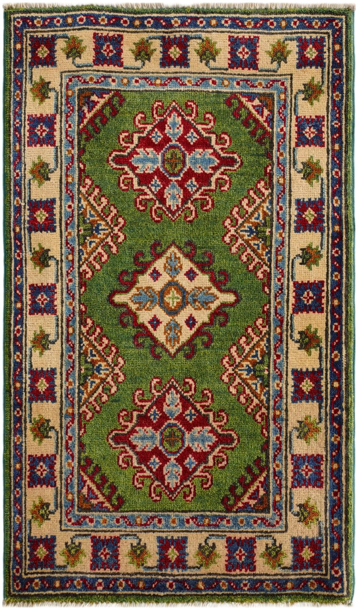 2' 1 x 3' 6 Hand Knotted Kazak Rug
