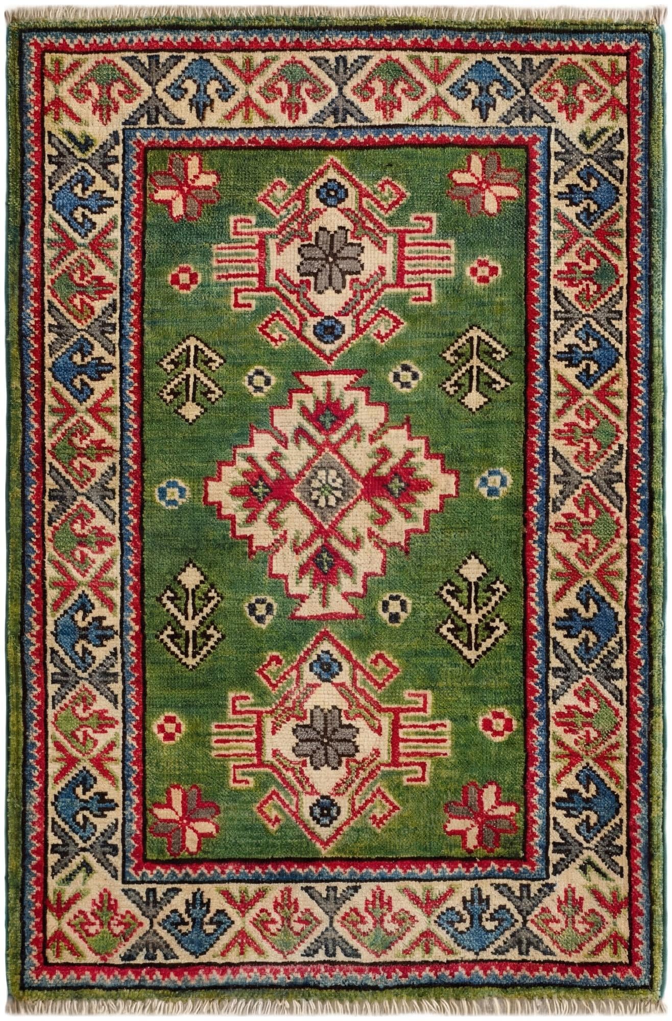 2' 1 x 3' 1 Hand Knotted Kazak Rug