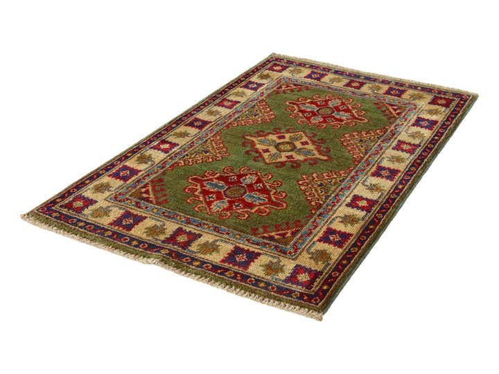 2' 1 x 3' 4 Hand Knotted Kazak Rug