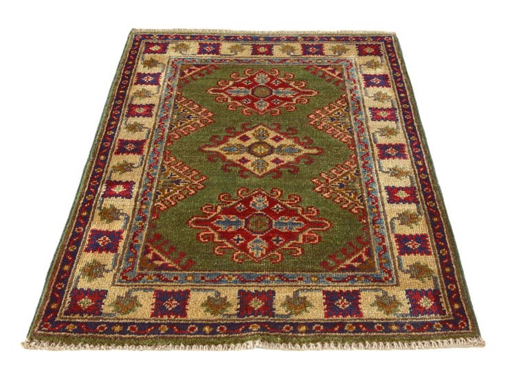 Detail image of 2' 1 x 3' 4 Hand Knotted Kazak Rug