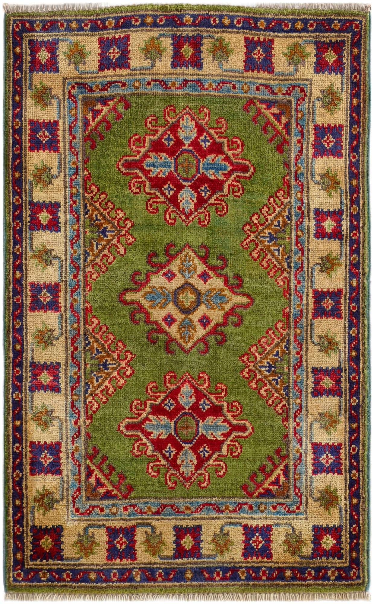 2' 1 x 3' 4 Hand Knotted Kazak Rug
