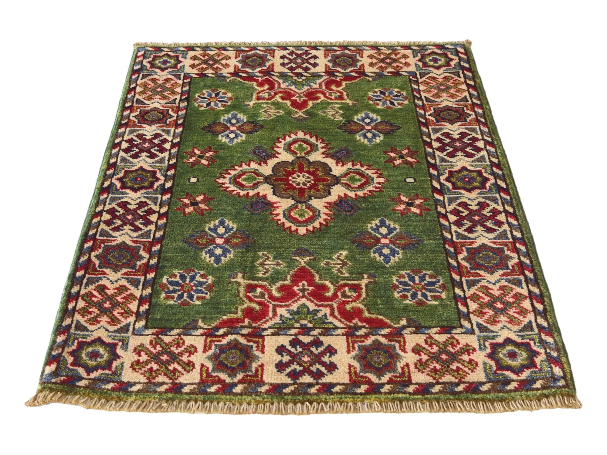 2' 1 x 2' 11 Hand Knotted Kazak Rug