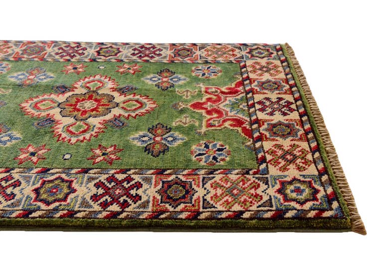 Detail image of 2' 1 x 2' 11 Hand Knotted Kazak Rug