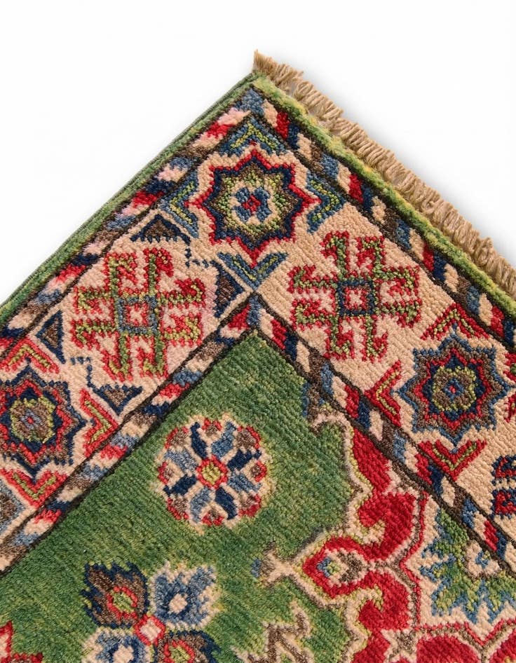 Detail image of 2' 1 x 2' 11 Hand Knotted Kazak Rug