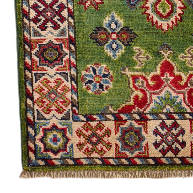 Detail image of 2' 1 x 2' 11 Hand Knotted Kazak Rug
