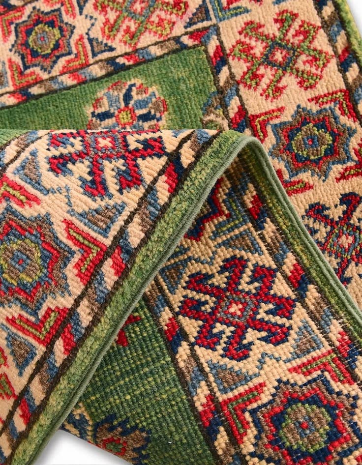 Detail image of 2' 1 x 2' 11 Hand Knotted Kazak Rug