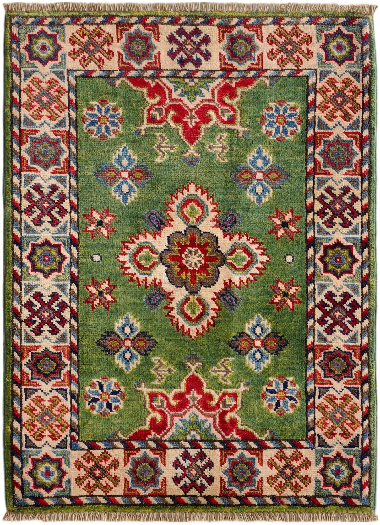 2' 1 x 2' 11 Hand Knotted Kazak Rug
