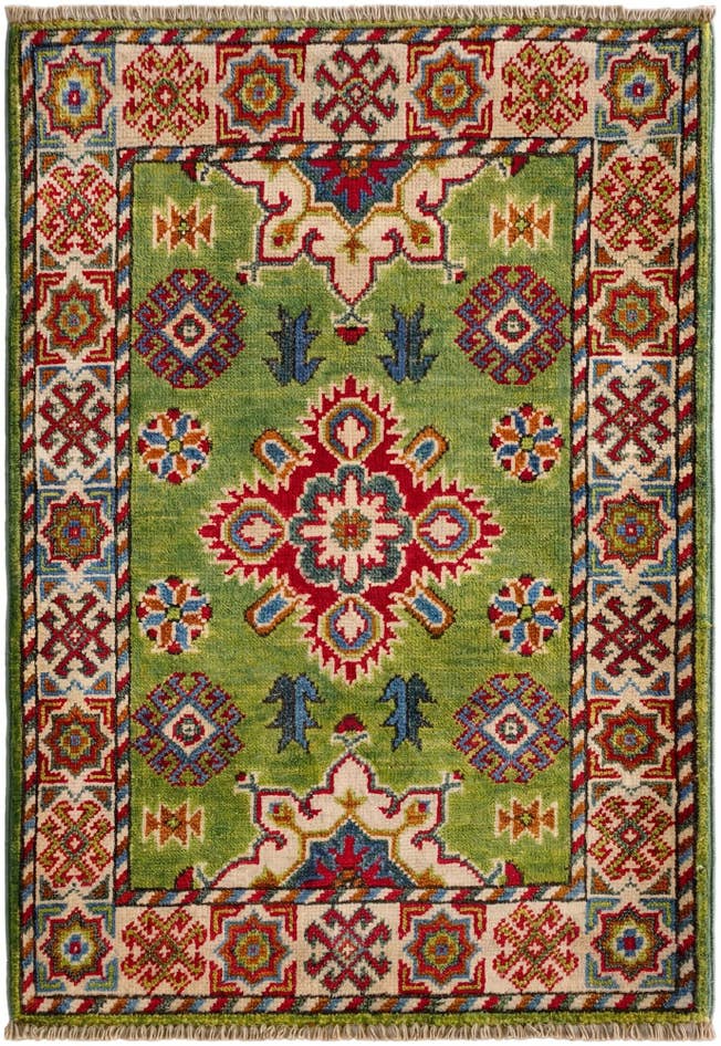 Detail image of 2' 1 x 3' 1 Hand Knotted Kazak Rug