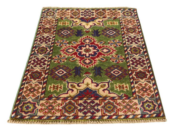 2' x 3' Hand Knotted Kazak Rug