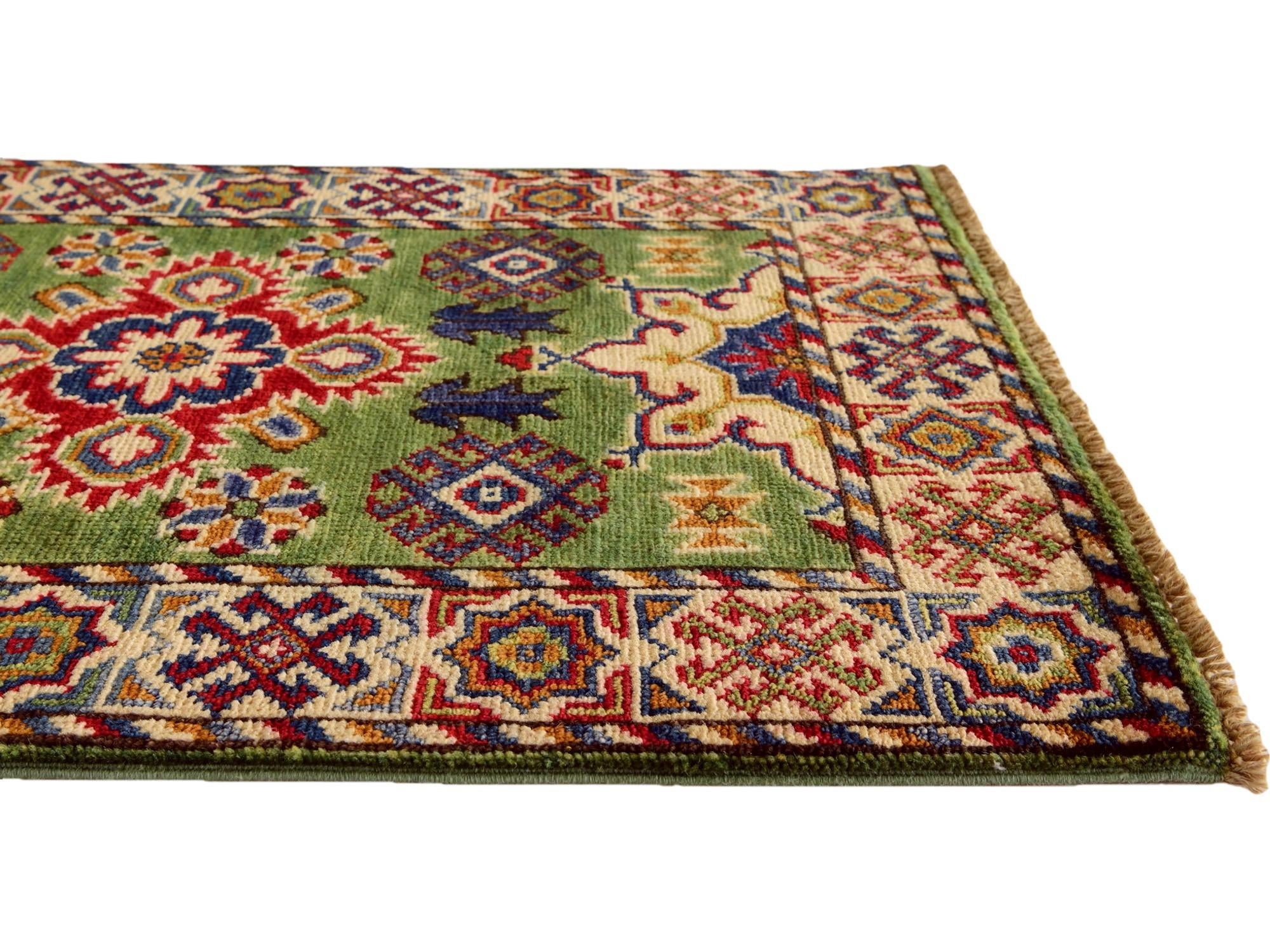 2' x 3' Hand Knotted Kazak Rug