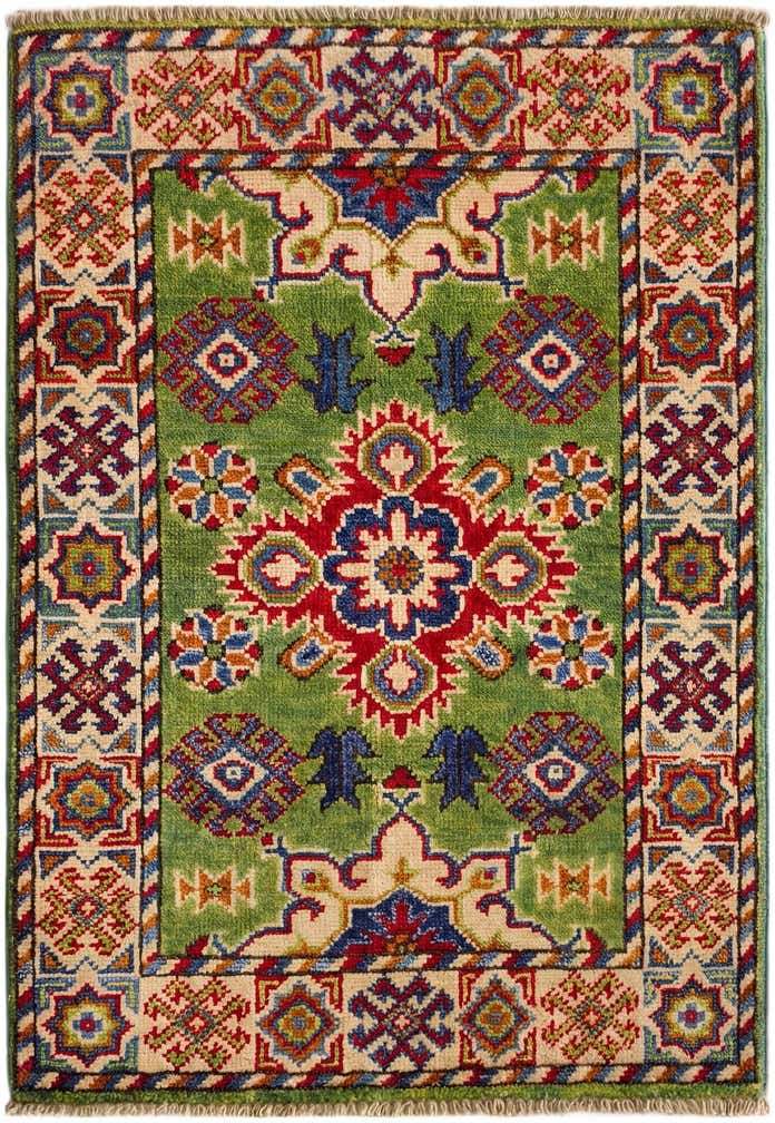 2' x 3' Hand Knotted Kazak Rug