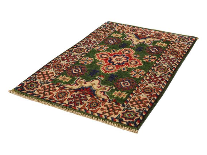 2' x 3' 1 Hand Knotted Kazak Rug