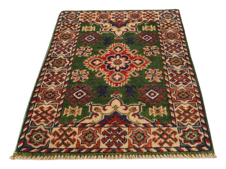 2' x 3' 1 Hand Knotted Kazak Rug