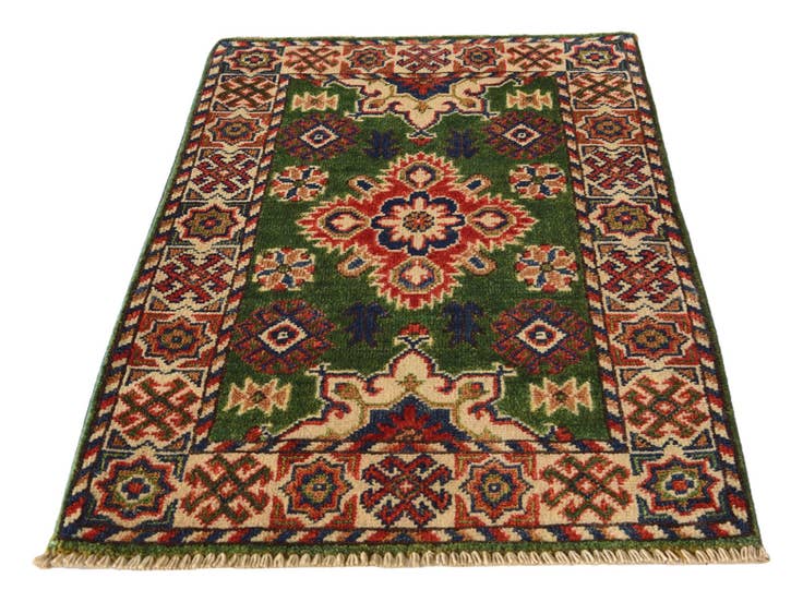 Detail image of 2' x 3' 1 Hand Knotted Kazak Rug