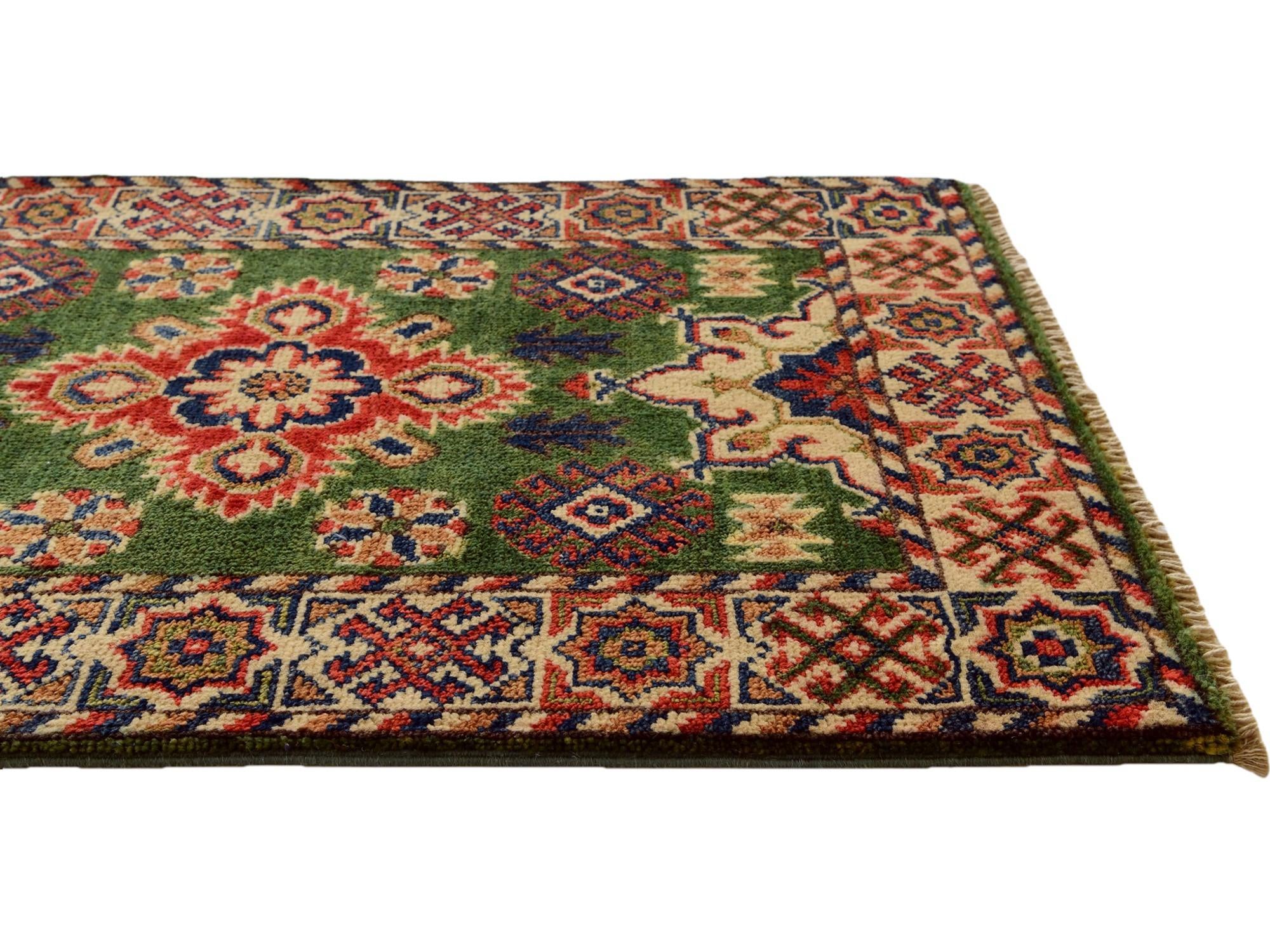 2' x 3' 1 Hand Knotted Kazak Rug