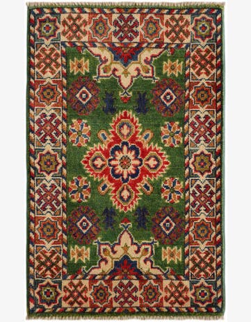 2' x 3' 1 Hand Knotted Kazak Rug