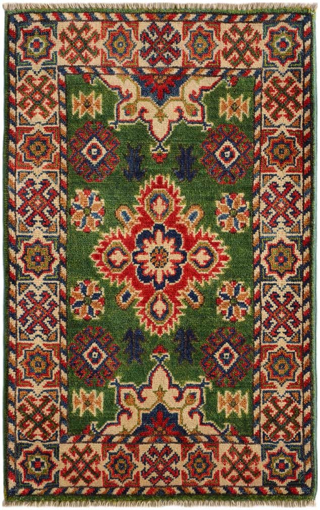 2' x 3' 1 Hand Knotted Kazak Rug