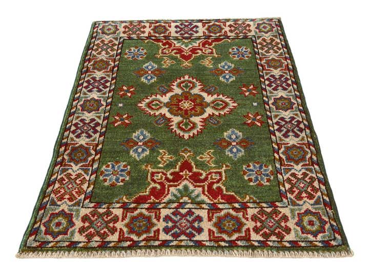 2' 1 x 3' 4 Hand Knotted Kazak Rug