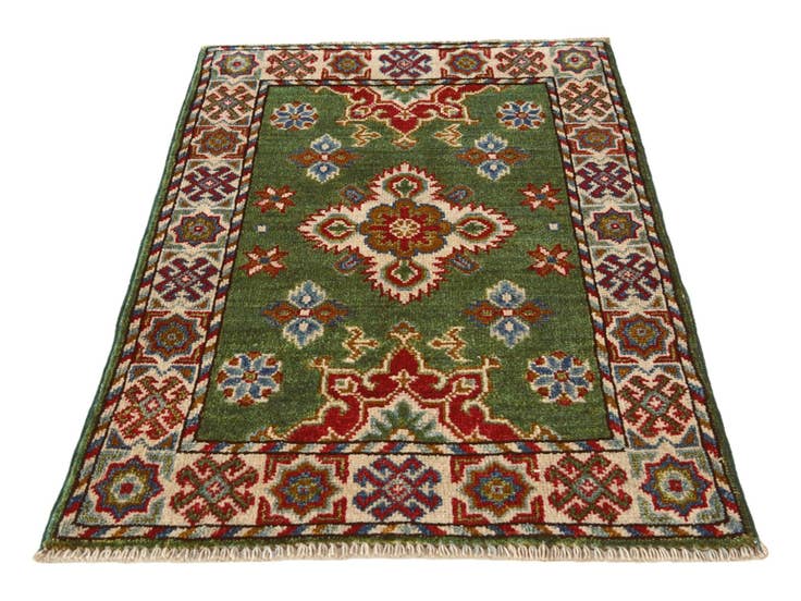 Detail image of 2' 1 x 3' 4 Hand Knotted Kazak Rug