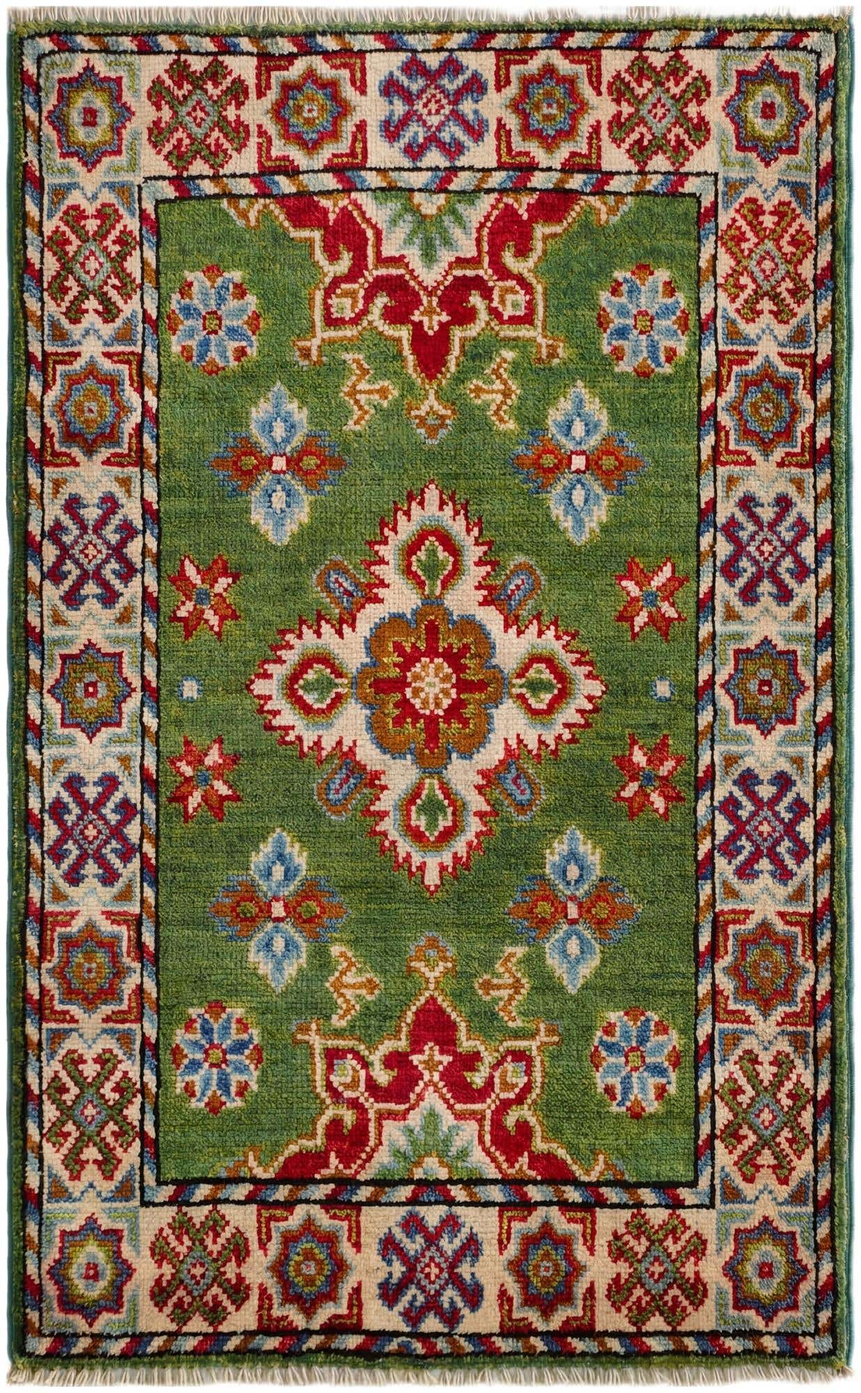 2' 1 x 3' 4 Hand Knotted Kazak Rug