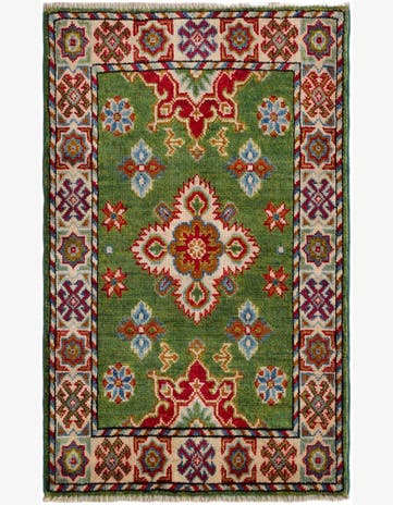 2' 1 x 3' 4 Hand Knotted Kazak Rug