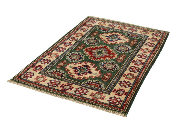 Detail image of 2' 1 x 3' Hand Knotted Kazak Rug