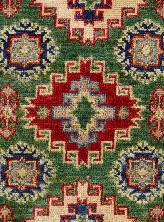 Detail image of 2' 1 x 3' Hand Knotted Kazak Rug