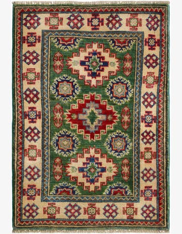 2' 1 x 3' Hand Knotted Kazak Rug