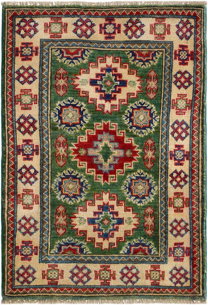 2' 1 x 3' Hand Knotted Kazak Rug