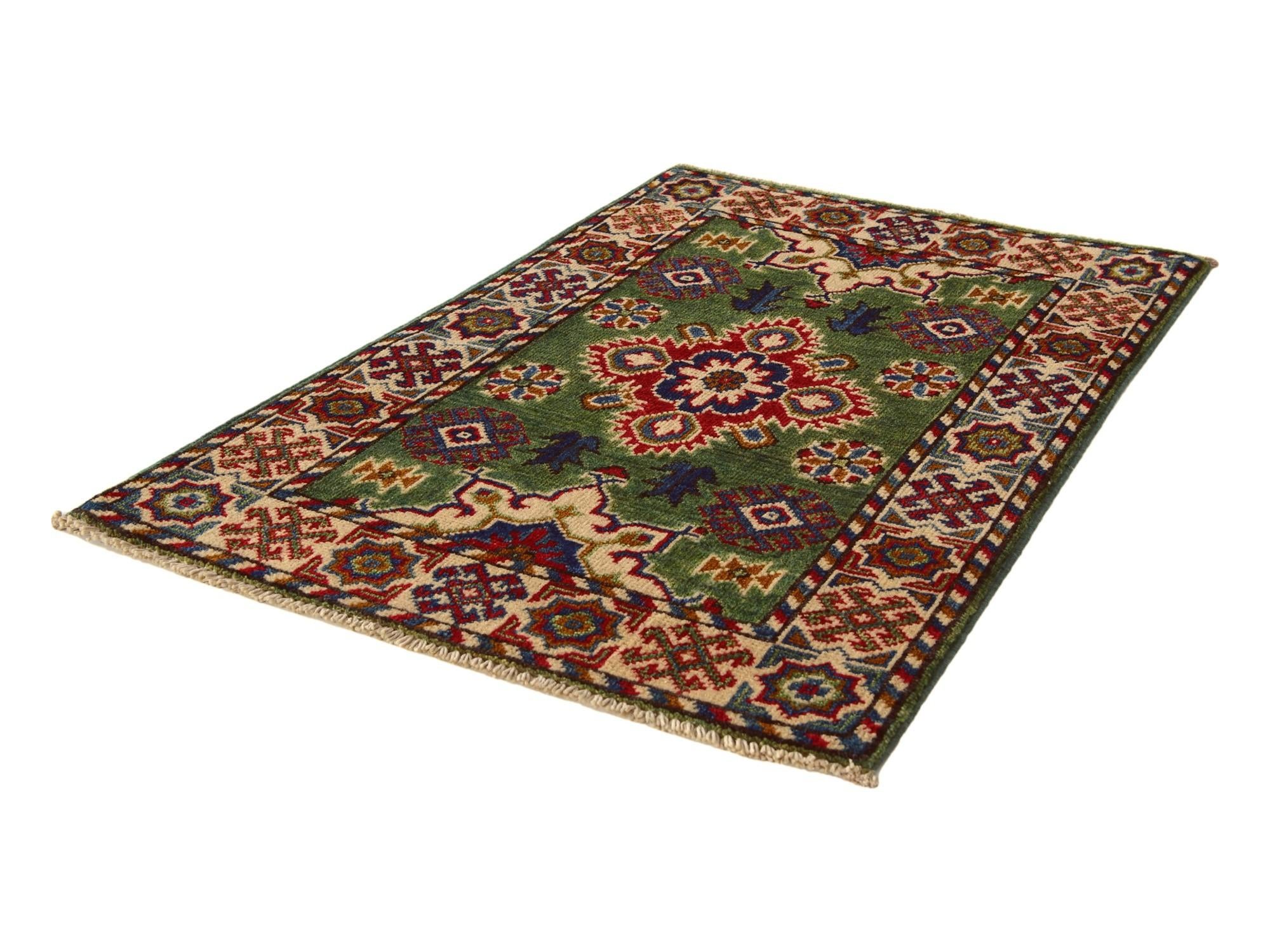 2' x 3' Hand Knotted Kazak Rug