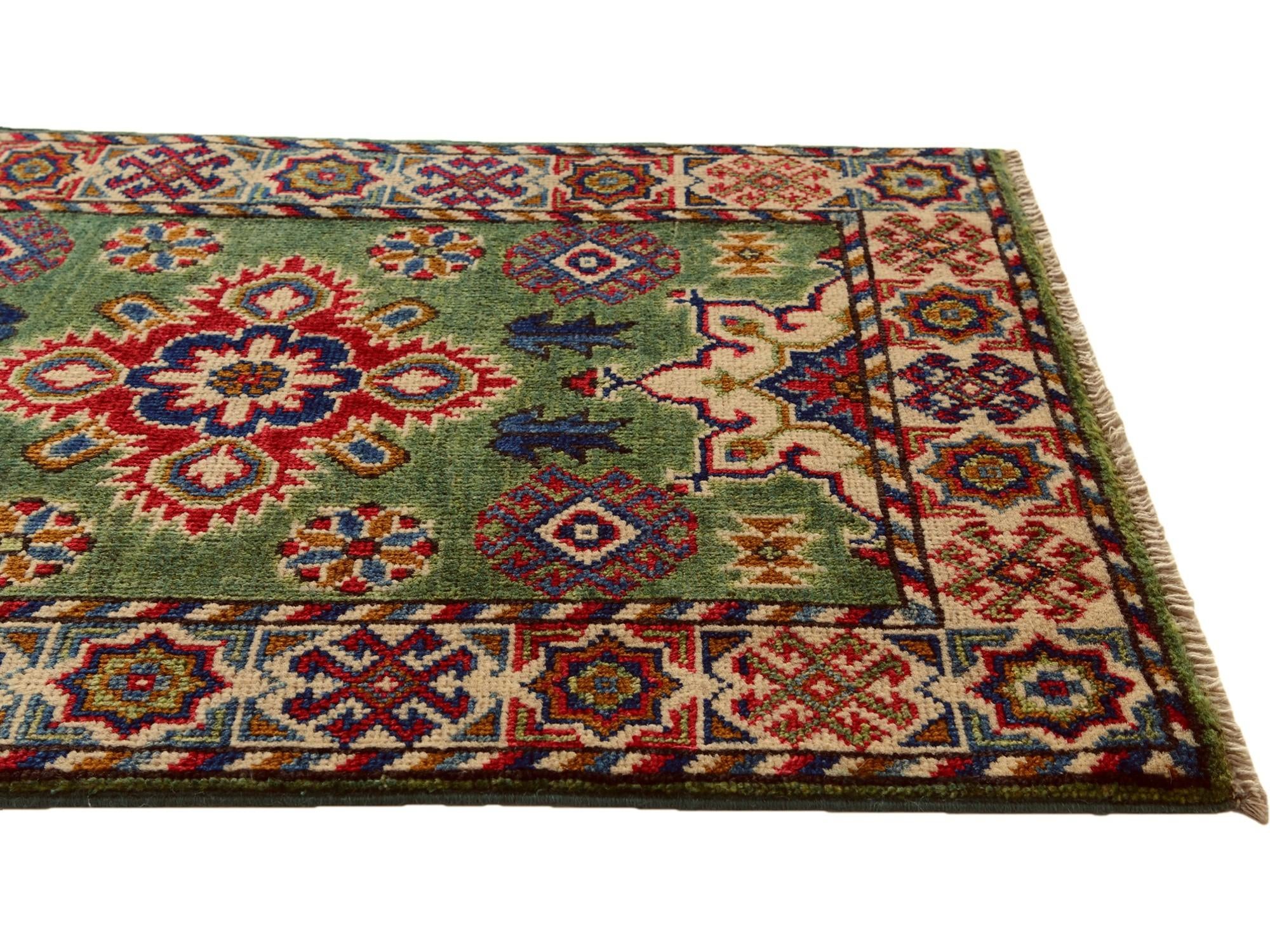 2' x 3' Hand Knotted Kazak Rug