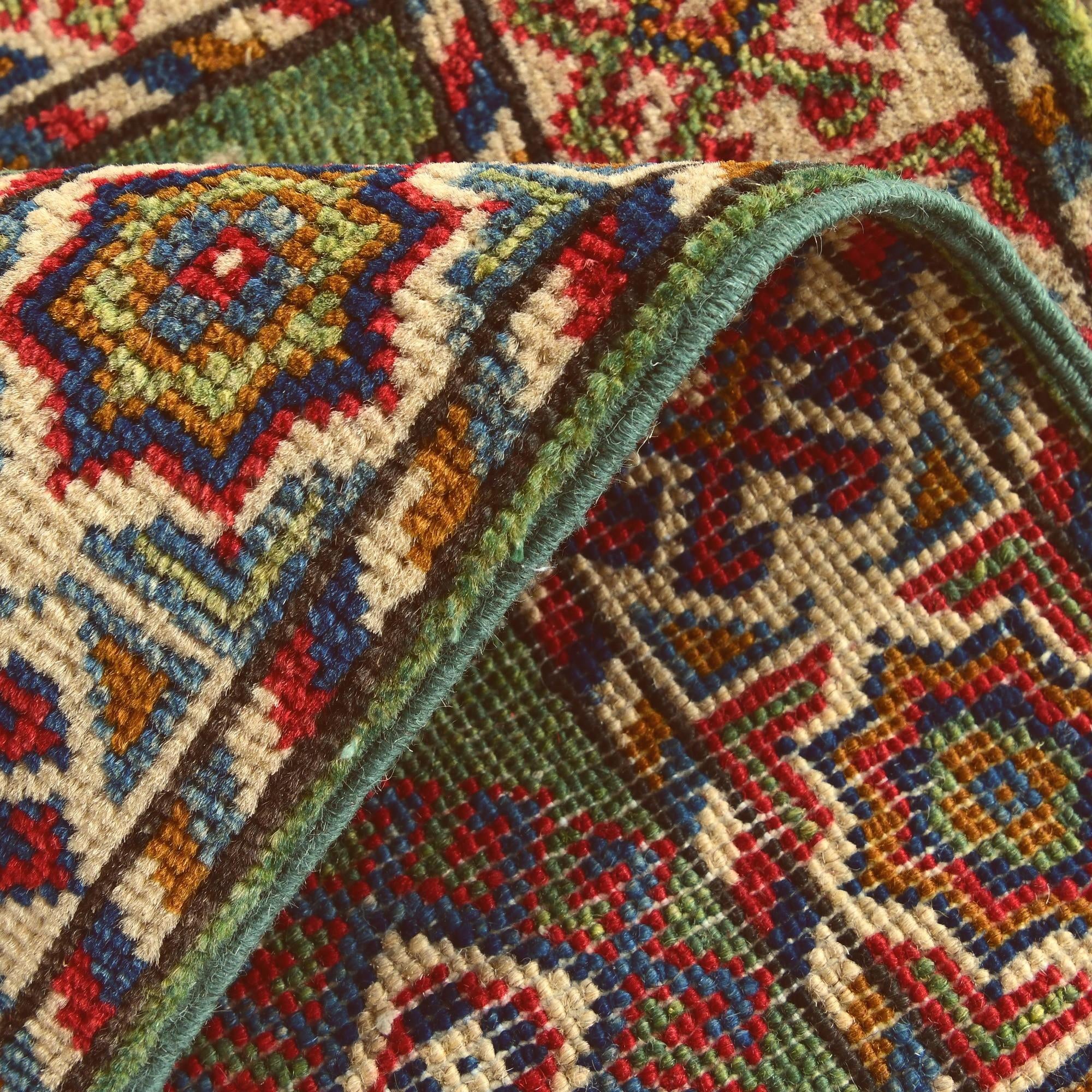2' x 3' Hand Knotted Kazak Rug