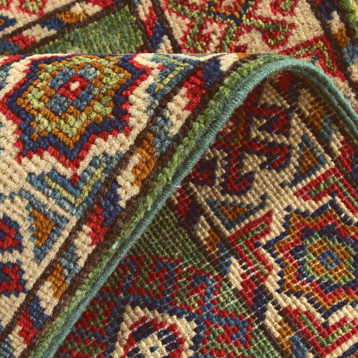 Detail image of 2' x 3' Hand Knotted Kazak Rug