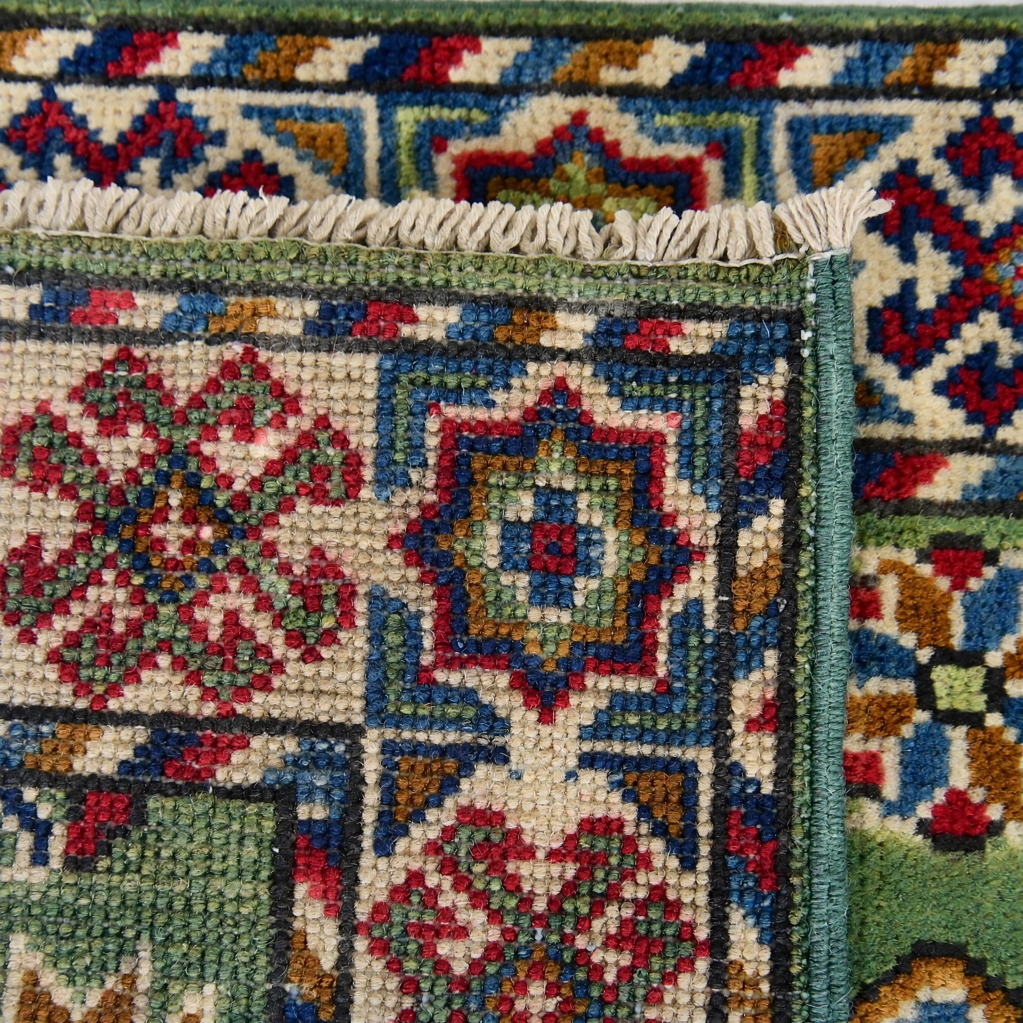 Detail image 12 of 12: 2' x 3' Hand Knotted Kazak Rug