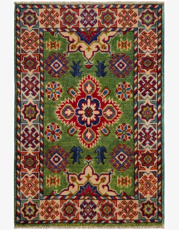2' x 3' Hand Knotted Kazak Rug