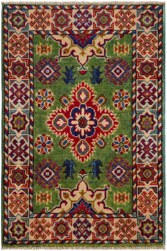 2' x 3' Hand Knotted Kazak Rug