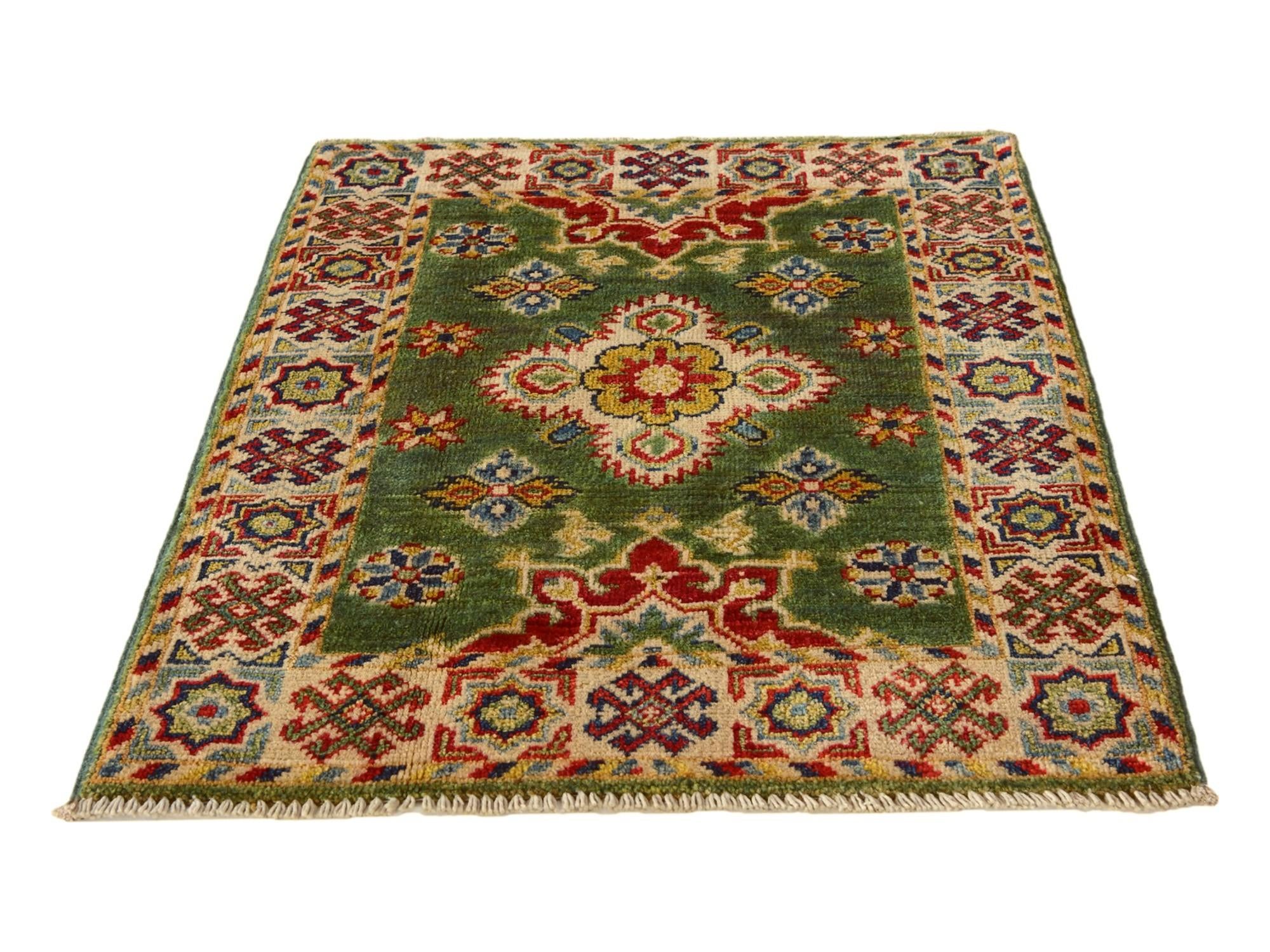 2' 1 x 2' 11 Hand Knotted Kazak Rug
