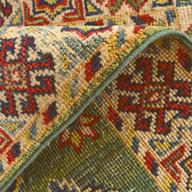 Detail image of 2' 1 x 2' 11 Hand Knotted Kazak Rug