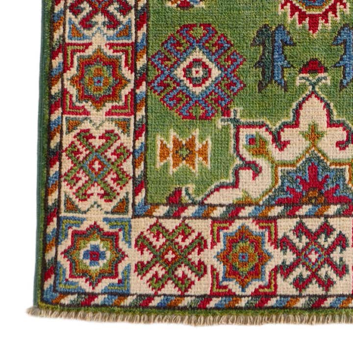 2' 1 x 3' Hand Knotted Kazak Rug