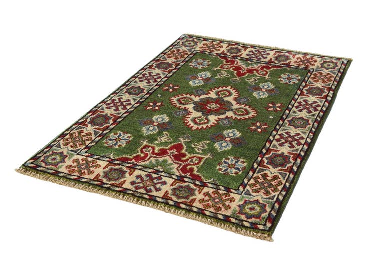 Detail image of 2' 1 x 3' 3 Hand Knotted Kazak Rug
