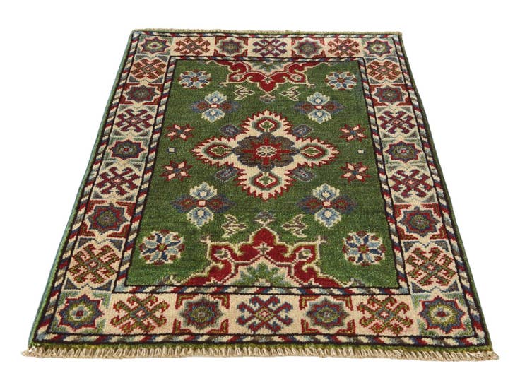 Detail image of 2' 1 x 3' 3 Hand Knotted Kazak Rug