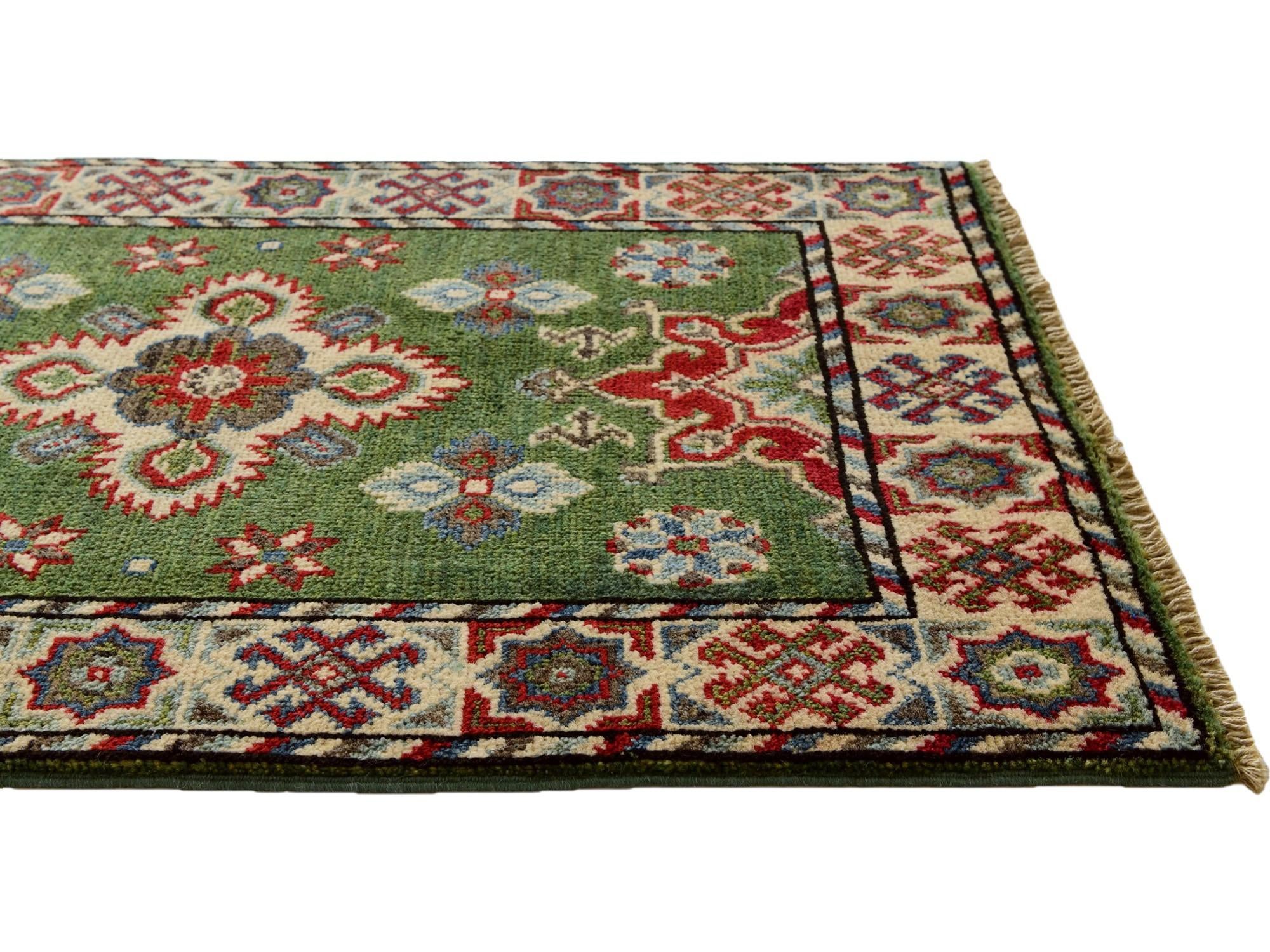 2' 1 x 3' 3 Hand Knotted Kazak Rug