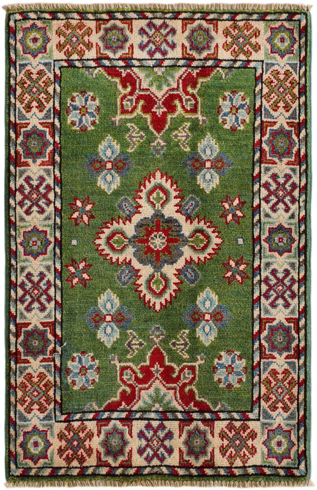 2' 1 x 3' 3 Hand Knotted Kazak Rug