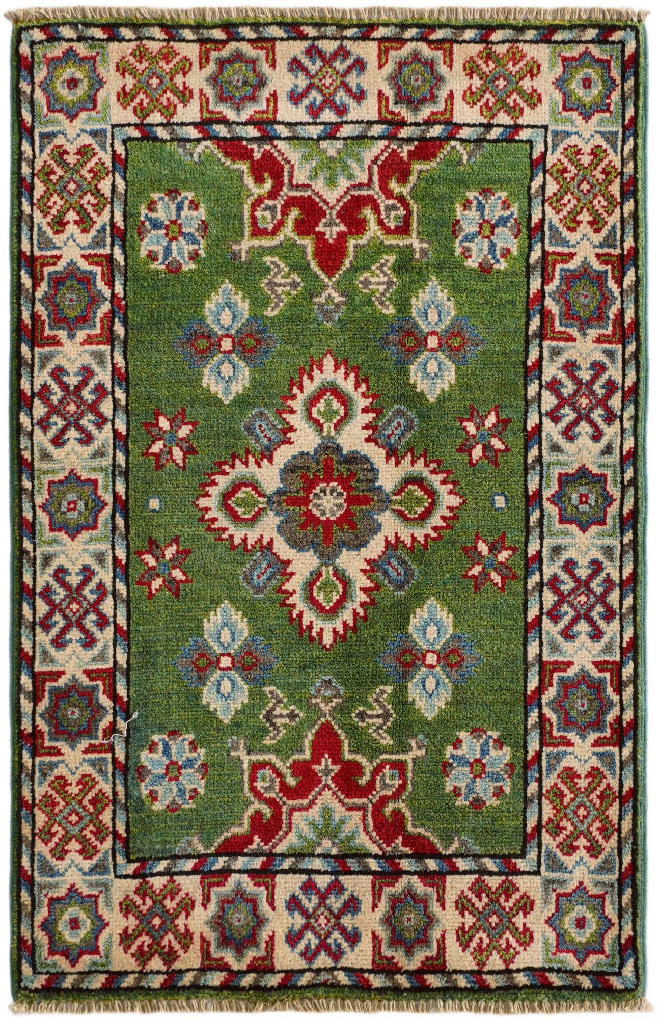 2' 1 x 3' 3 Hand Knotted Kazak Rug